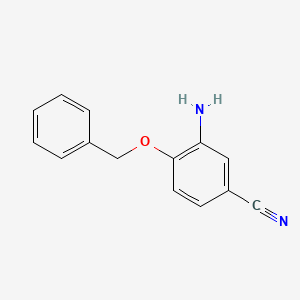 molecular formula C14H12N2O B1654325 3-Amino-4-(benzyloxy)benzonitrile CAS No. 220799-40-6