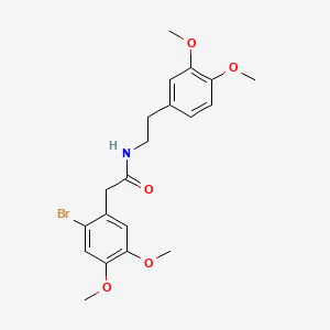 molecular formula C20H24BrNO5 B1654340 2-(2-Bromo-4,5-dimethoxyphenyl)-N-(2-(3,4-dimethoxyphenyl)ethyl)acetamide CAS No. 22185-91-7