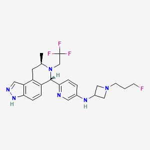 molecular formula C24H28F4N6 B1654347 Unii-jup57A8epz CAS No. 2222844-89-3