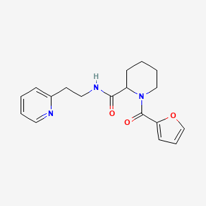 1-(Furan-2-carbonyl)-N-(2-pyridin-2-ylethyl)piperidine-2-carboxamide