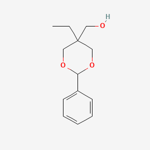 molecular formula C13H18O3 B1654353 5-Ethyl-2-phenyl-1,3-dioxane-5-methanol CAS No. 22251-63-4