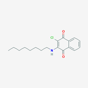 2-Chloro-3-(octylamino)-1,4-dihydronaphthalene-1,4-dione