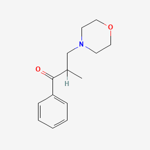 molecular formula C14H19NO2 B1654374 2-Methyl-3-(4-morpholinyl)-1-phenyl-1-propanone CAS No. 22386-00-1