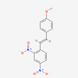 molecular formula C15H12N2O5 B1654376 2,4-Dinitro-4'-methoxystilbene CAS No. 22396-03-8