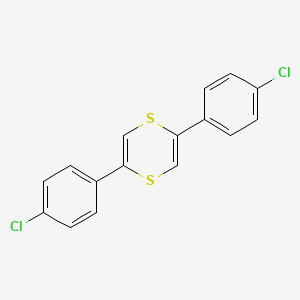 molecular formula C16H10Cl2S2 B1654380 1,4-Dithiin, 2,5-bis(4-chlorophenyl)- CAS No. 2244-77-1