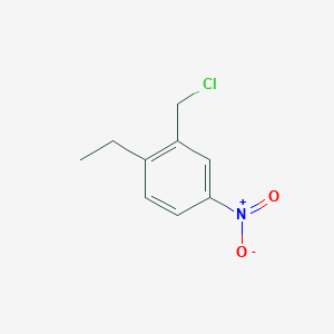 molecular formula C9H10ClNO2 B1654388 2-(Chloromethyl)-1-ethyl-4-nitrobenzene CAS No. 22490-32-0