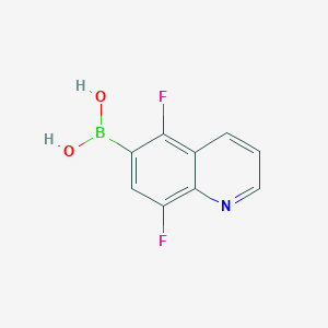 molecular formula C9H6BF2NO2 B1654396 (5,8-Difluoroquinolin-6-yl)boronic acid CAS No. 2260683-50-7