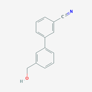 molecular formula C14H11NO B1654397 3-(3-Cyanophenyl)benzyl alcohol CAS No. 226070-51-5