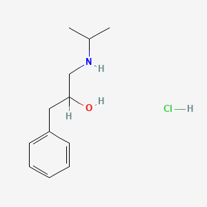 molecular formula C12H20ClNO B1654411 alpha-((Isopropylamino)methyl)phenethyl alcohol hydrochloride CAS No. 22820-52-6