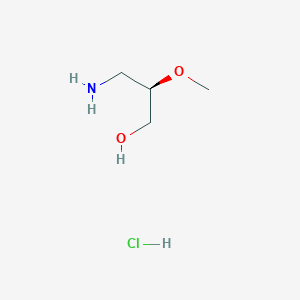 molecular formula C4H12ClNO2 B1654415 (2R)-3-Amino-2-methoxypropan-1-ol;hydrochloride CAS No. 2287249-72-1