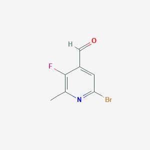 molecular formula C7H5BrFNO B1654418 6-Bromo-3-fluoro-2-methylpyridine-4-carbaldehyde CAS No. 2288710-04-1