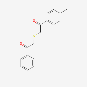 molecular formula C18H18O2S B1654435 Bis(4-methylphenacyl) sulfide CAS No. 23080-22-0