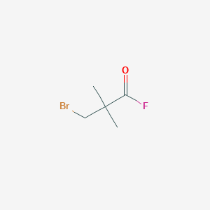 molecular formula C5H8BrFO B1654438 3-Bromo-2,2-dimethylpropanoyl fluoride CAS No. 23143-82-0