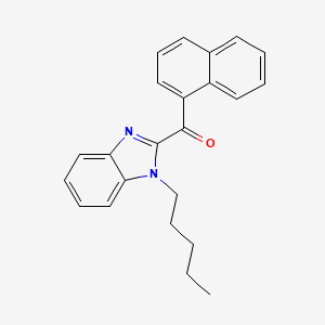 molecular formula C23H22N2O B1654440 JWH 018 benzimidazole analog CAS No. 2316839-70-8