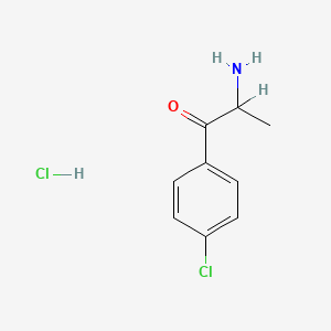 molecular formula C9H11Cl2NO B1654441 2-Amino-4'-chloropropiophenone hydrochloride CAS No. 23184-97-6