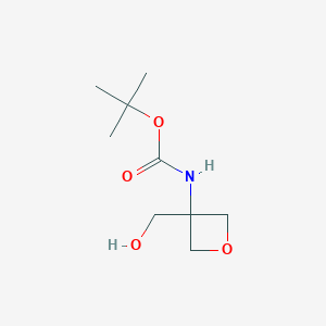 molecular formula C9H17NO4 B165445 3-(Boc-氨基)氧杂环-3-甲醇 CAS No. 1363382-11-9