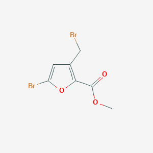 molecular formula C7H6Br2O3 B1654450 Methyl 5-bromo-3-(bromomethyl)furan-2-carboxylate CAS No. 23268-21-5