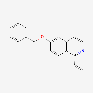 molecular formula C18H15NO B1654465 1-Ethenyl-6-phenylmethoxyisoquinoline CAS No. 2344685-17-0