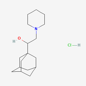 1-Piperidineethanol, alpha-1-adamantyl-, hydrochloride