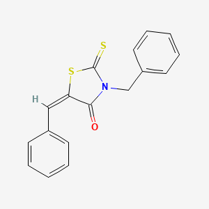molecular formula C17H13NOS2 B1654472 3-Benzyl-5-benzylidenerhodanine CAS No. 23509-48-0