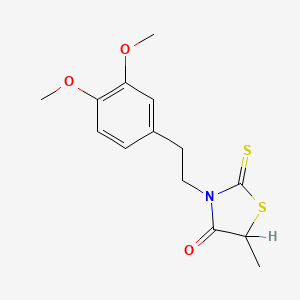 3-(3,4-Dimethoxyphenethyl)-5-methylrhodanine