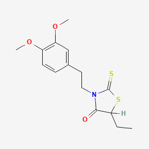 3-(3,4-Dimethoxyphenethyl)-5-ethylrhodanine