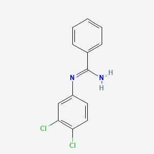 molecular formula C13H10Cl2N2 B1654479 N-(3,4-Dichlorophenyl)benzamidine CAS No. 23557-81-5