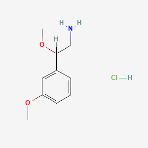 molecular formula C10H16ClNO2 B1654484 2-甲氧基-2-(3-甲氧基苯基)乙胺 CAS No. 23582-54-9