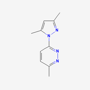 molecular formula C10H12N4 B1654485 3-(3,5-Dimethylpyrazol-1-yl)-6-methylpyridazine CAS No. 23585-63-9