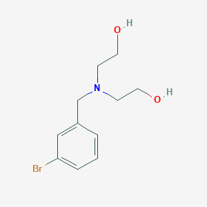 molecular formula C11H16BrNO2 B1654488 Ethanol, 2,2'-[[(3-bromophenyl)methyl]imino]bis- CAS No. 2361-60-6