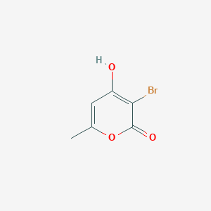 molecular formula C6H5BrO3 B1654493 3-Bromo-4-hydroxy-6-methyl-2H-pyran-2-one CAS No. 23668-07-7