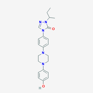 molecular formula C22H27N5O2 B016545 1-(叔丁基)-4-(4-(4-(4-羟基苯基)哌嗪-1-基)苯基)-1H-1,2,4-三唑-5(4H)-酮 CAS No. 106461-41-0