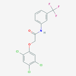 molecular formula C15H9Cl3F3NO2 B1654502 2-(2,4,5-trichlorophenoxy)-N-[3-(trifluoromethyl)phenyl]acetamide CAS No. 2377-27-7