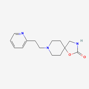 molecular formula C14H19N3O2 B1654503 1-Oxa-3,8-diazaspiro(4.5)decan-2-one, 8-(2-(2-pyridyl)ethyl)- CAS No. 23804-98-0