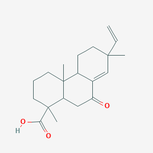 molecular formula C20H28O3 B1654504 ent-7-Oxo-8(14),15-pimaradien-19-oic acid CAS No. 23807-90-1