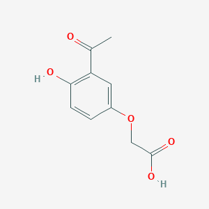 molecular formula C10H10O5 B1654508 (3-Acetyl-4-hydroxyphenoxy)acetic acid CAS No. 23866-92-4
