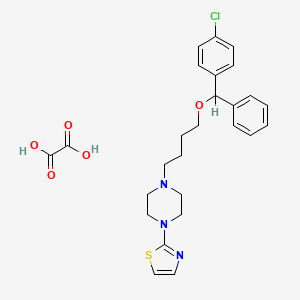 1-(4-(alpha-(p-Chlorophenyl)benzyloxy)butyl)-4-(2-thiazolyl)piperazine oxalate