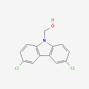 molecular formula C13H9Cl2NO B1654514 (3,6-Dichlorocarbazol-9-yl)methanol CAS No. 23999-52-2