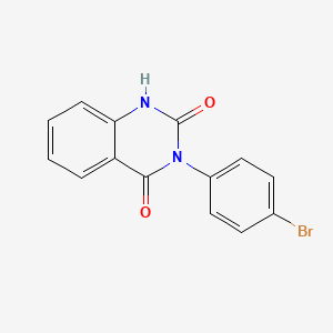 molecular formula C14H9BrN2O2 B1654515 3-(4-bromophenyl)-1H-quinazoline-2,4-dione CAS No. 2400-96-6