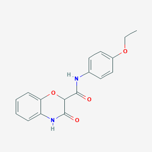 molecular formula C17H16N2O4 B1654516 N-(4-ethoxyphenyl)-3-oxo-4H-1,4-benzoxazine-2-carboxamide CAS No. 24011-68-5