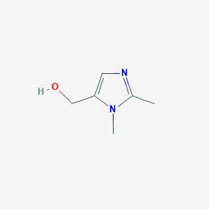 molecular formula C6H10N2O B1654518 (1,2-dimethyl-1H-imidazol-5-yl)methanol CAS No. 24021-93-0