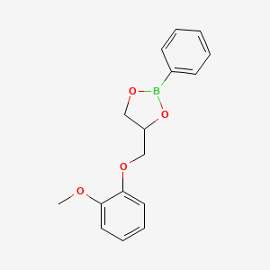 1,3,2-Dioxaborolane, 4-((2-methoxyphenoxy)methyl)-2-phenyl-