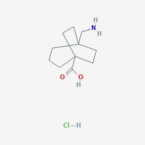 5-(Aminomethyl)bicyclo[3.2.2]nonane-1-carboxylic acid hydrochloride