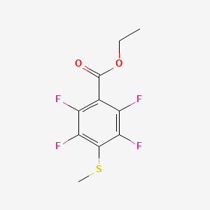 molecular formula C10H8F4O2S B1654551 Ethyl 2,3,5,6-tetrafluoro-4-methylsulfanylbenzoate CAS No. 244766-57-2