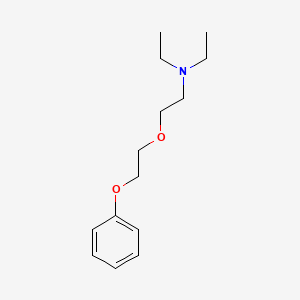 molecular formula C14H23NO2 B1654552 Triethylamine, 2-(2-phenoxyethoxy)- CAS No. 24480-59-9