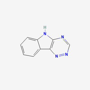molecular formula C9H6N4 B1654553 5H-[1,2,4]triazino[5,6-b]indole CAS No. 245-12-5