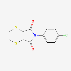 p-Dithiin-2,3-dicarboximide, 5,6-dihydro-N-(p-chlorophenyl)-