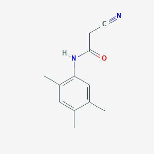 molecular formula C12H14N2O B1654558 2-cyano-N-(2,4,5-trimethylphenyl)acetamide CAS No. 24522-46-1