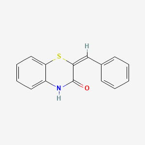 molecular formula C15H11NOS B1654560 (2E)-2-benzylidene-4H-1,4-benzothiazin-3-one CAS No. 24545-07-1