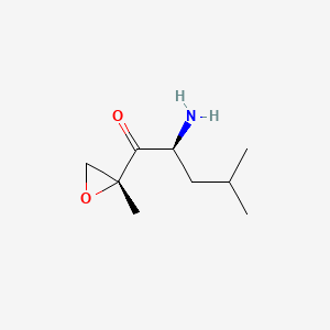 (S)-2-amino-4-methyl-1-((R)-2-methyloxiran-2-yl)pentan-1-one